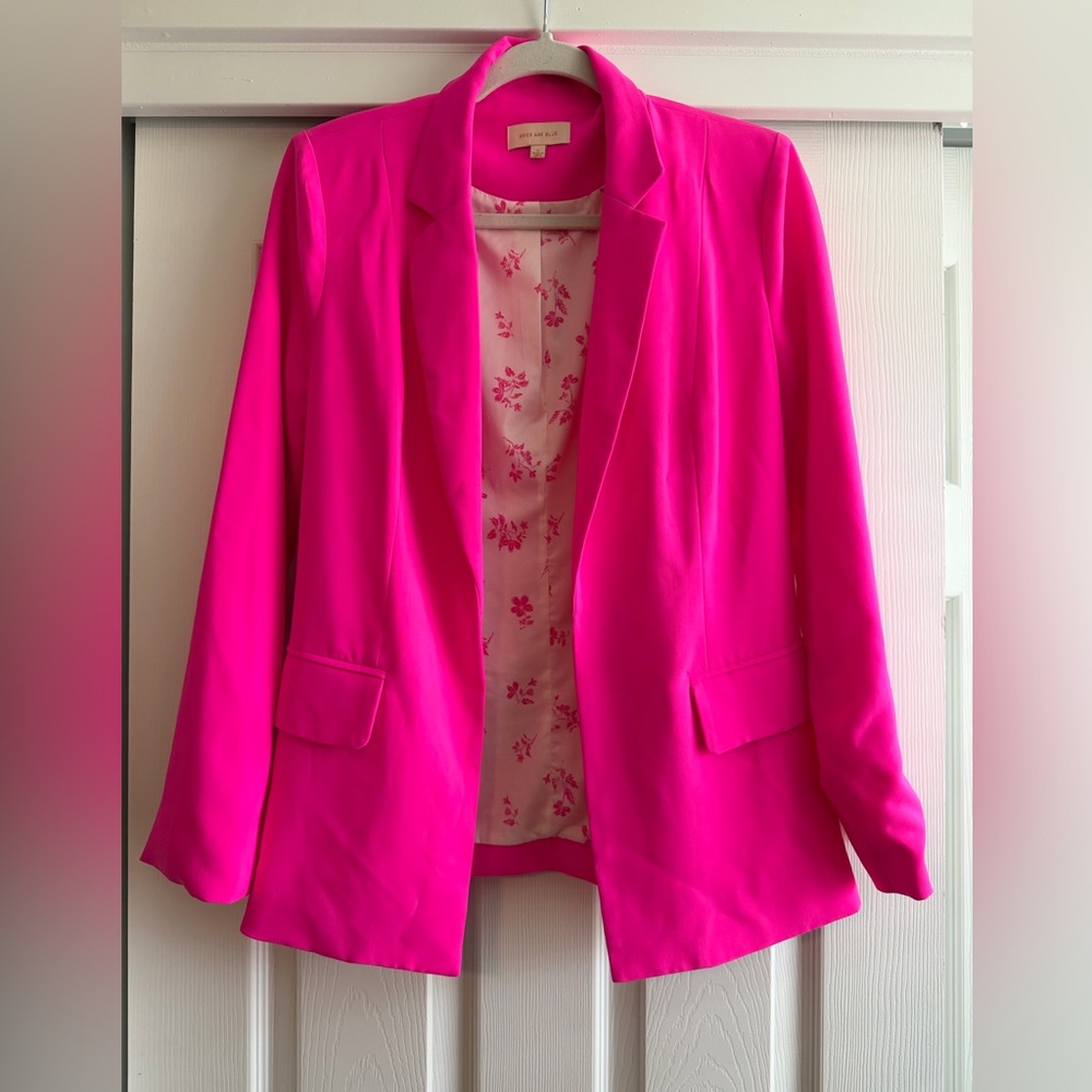 Skies Are Blue Fuchsia Blazer
